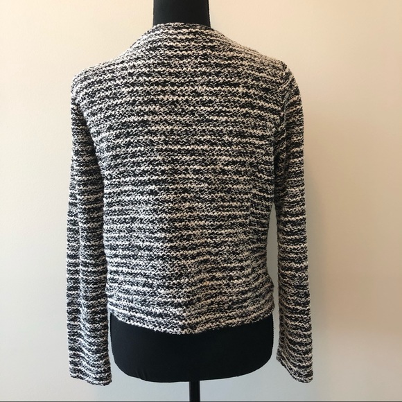 Black and white wool blazer jacket - Picture 4 of 10